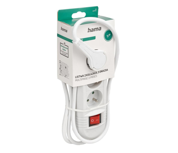 HAMA LISTWA ZASILAJĄCA "COMFORT" 3GN 3M - 1313451 - zdjęcie 4